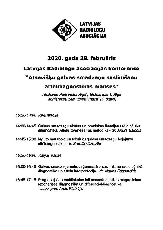 Radiologija Jaunumi Lra Konference 28 02 2020